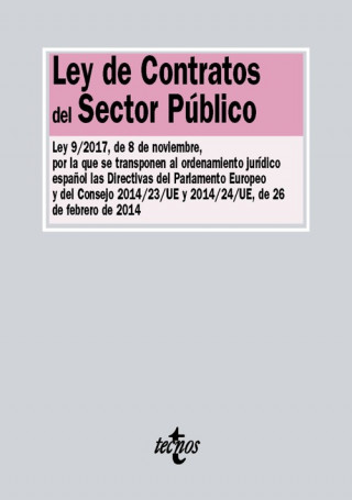 Könyv LEY DE CONTRATOS DEL SECTOR PUBLICO 