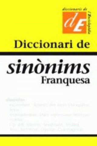 Könyv Diccionari de sinónims Franquesa MANUEL FRANQUESA