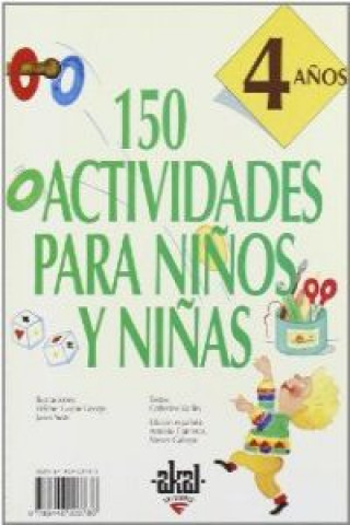 Kniha 150 actividades niños y niñas 4 años CATHERINE VIALLES
