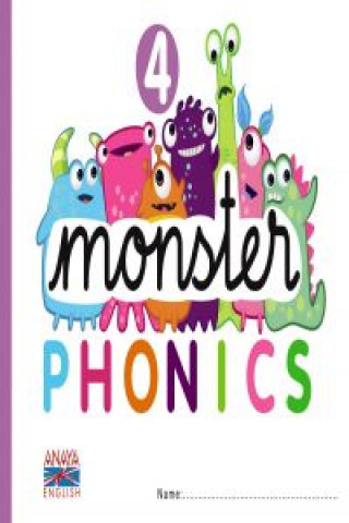 Kniha monster phonics 4.(5 años).ingles audio infantil TRACEY CHAPELTON