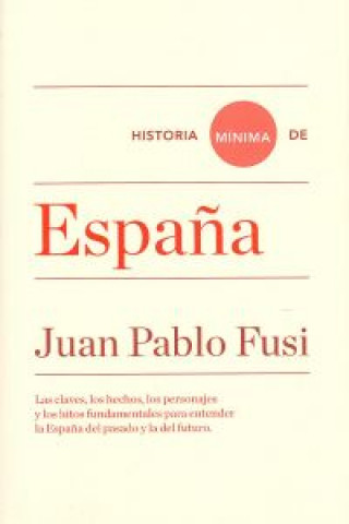 Carte HISTORIA MINIMA DE ESPAÑA JUAN PABLO FUSI