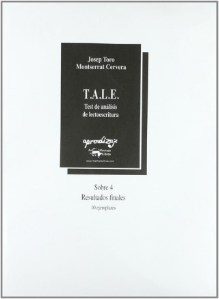 Kniha TALE Test de análisis de lectoescritura 