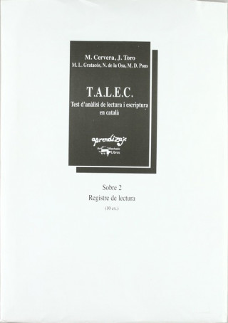 Knjiga TALEC 2 JOSEP TORO Y MONSERRAT CERVERA