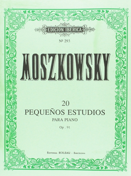 Carte 20 Pequeños estudios Op.91 MORITZ MOSZKOWSKI
