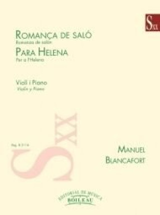 Könyv Romanza de salón. Para Helena MANUEL BLANCAFORT