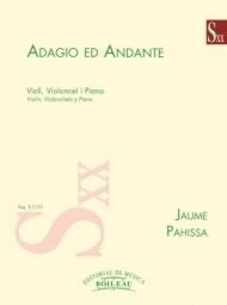 Kniha Adagio y Andante, Trío JAUME PAHISSA
