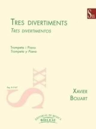 Kniha Tres divertiments XAVIER BOLIART