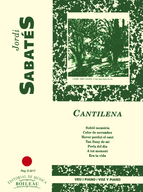 Knjiga Cantilena JORDI SABATES