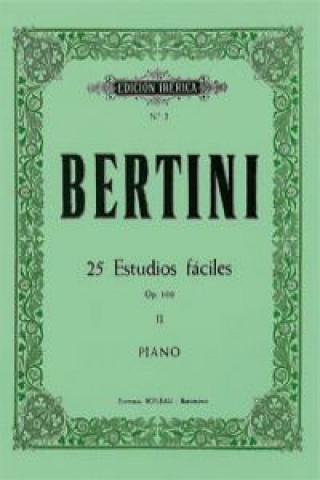 Kniha 25 estudios faciles op.100 ENRIQUE BERTINI