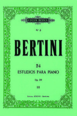 Könyv 24 primeros estudios op.29 ENRIQUE BERTINI