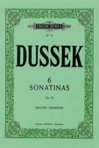 Tiskovina 6 Sonatinas Op.20 JAN LADISLAV DUSSEK
