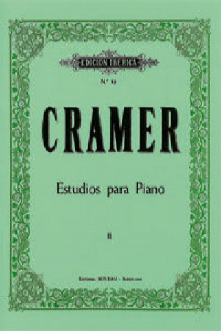 Kniha 18.ESTUDIOS PARA PIANO JOHANN BAPTIST CRAMER