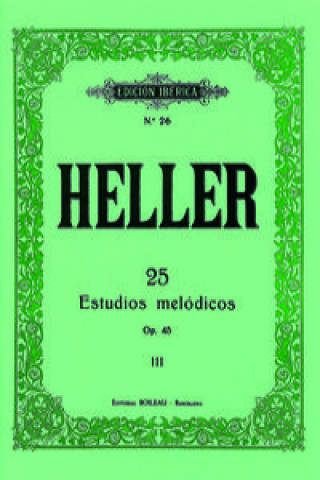 Книга 25 estudios melodicos Op.45 STEPHEN HELLER