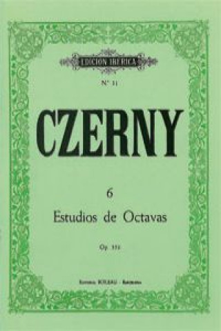 Kniha 6 estudios de octavas op.553 KARL CZERNY