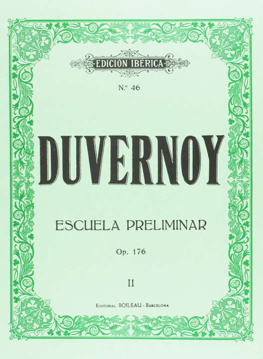 Kniha Escuela preliminar Op.176 JEAN BAPTISTE DUVERNOY