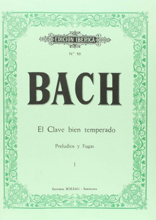 Kniha Clave bien temperado Vol.I (Preludios y fugas) JOHANN SEBASTIAN BACH