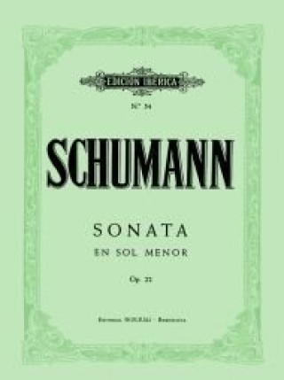 Carte Sonata en Sol m.Op.22 ROBERT SCHUMANN