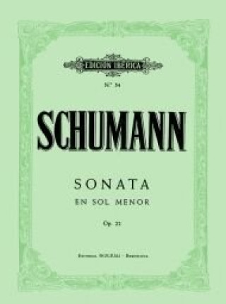 Kniha Sonata en Sol m.Op.22 ROBERT SCHUMANN