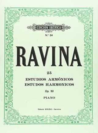 Kniha 25 Estudios armónicos Op.50 JEAN-HENRI RAVINA