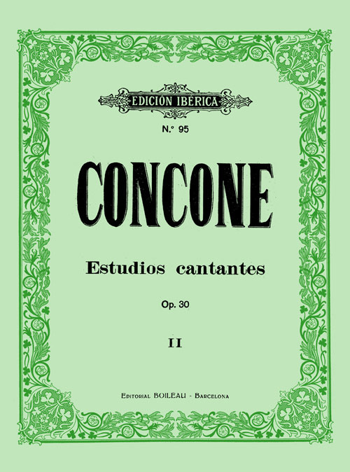 Kniha 20 Estudios cantantes Op.30 GIUSEPPE CONCONE