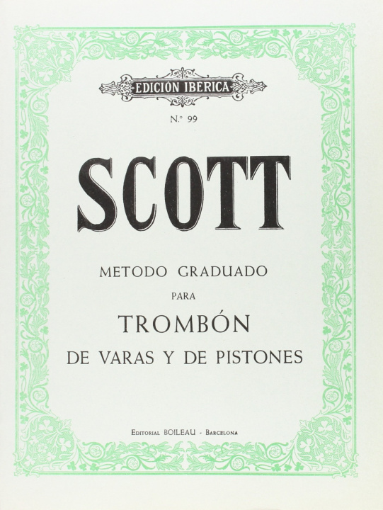 Carte Método para trombón de varas y pistones ROBERT SCOTT