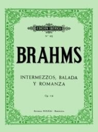Carte Intermezzos, balada y romanza Op.118 JOHANNES BRAHMS