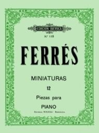 Knjiga Miniaturas, 12 piezas RAMON FERRES