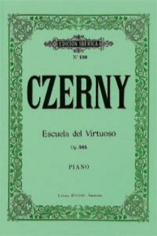 Book Escuela del virtuoso op.365:60 estudios KARL CZERNY