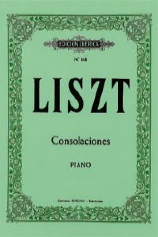 Kniha Consolaciones FRANZ LISZT
