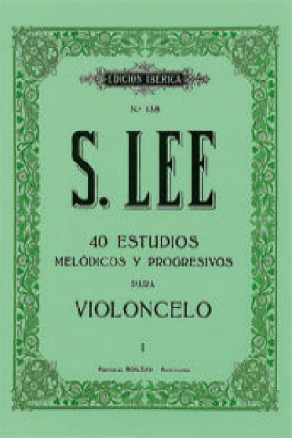 Könyv 40 estudios para violonchelo SEBASTIAN LEE