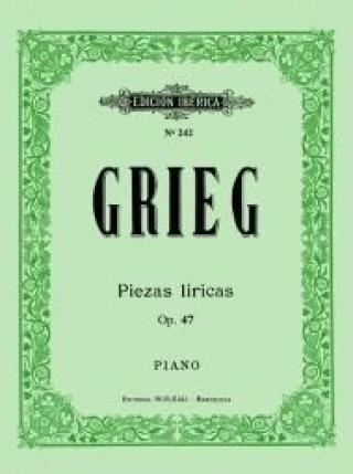 Könyv Piezas líricas Op.47 EDVARD GRIEG