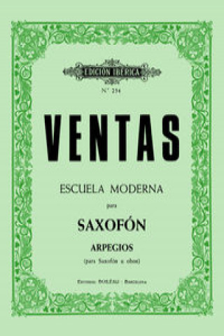 Könyv Arpegios, (Sax-Ob) ADOLFO VENTAS