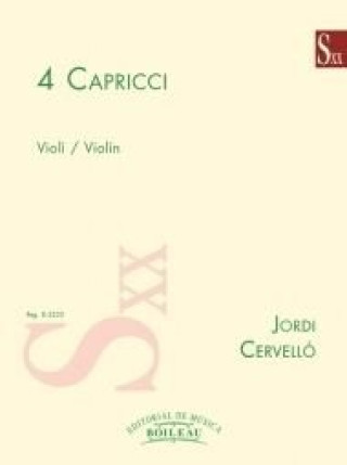 Knjiga 4 Capricci JORDI CERVELLO