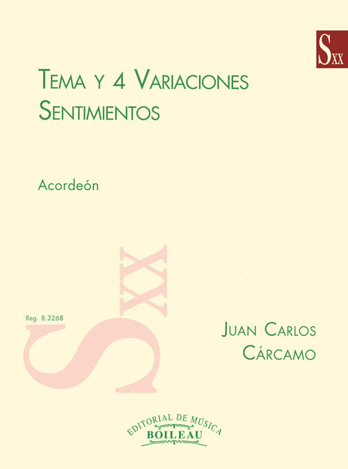 Könyv Tema y 4 Variaciones. Sentimientos JUAN CARLOS CARCAMO