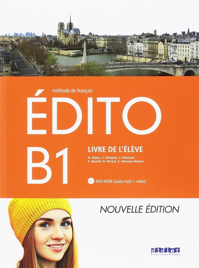 Kniha EDITO B1 1ºBACHILLERATO LIVRE ELEVE +DVD ROM 