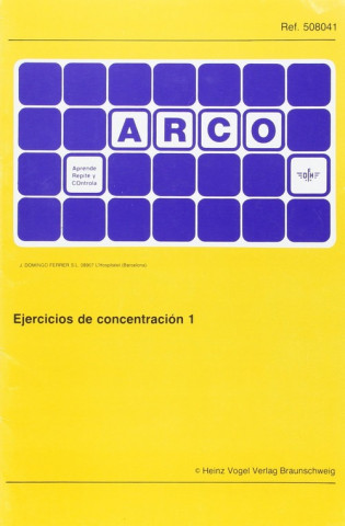 Knjiga Ejercicios concentracion 1 