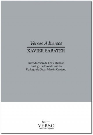Kniha VERSOS ADVERSOS XAVIER SABATER