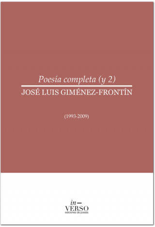 Kniha POESÍA COMPLETA (y 2) JOSE LUIS GIMENEZ-FRONTIN