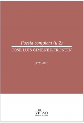 Książka POESÍA COMPLETA (y 2) JOSE LUIS GIMENEZ-FRONTIN