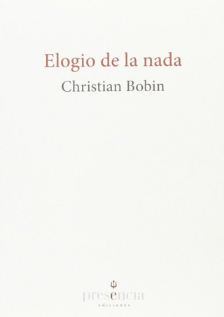 Carte Elogio de la nada CHRISTIAN BOBIN