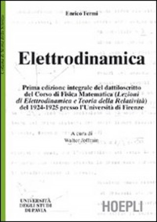 Kniha Elettrodinamica FERMI ENRICO