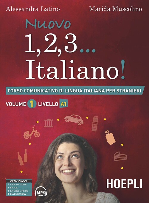 Book (VOL.I).NUOVO 1,2,3...ITALIANO.(A1) ALESSANDRA LATINO