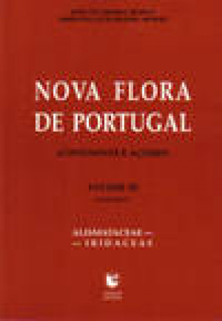 Knjiga Nova Flora de Portugal - Vol. III - Fascículo I JOAO DO AMARAL FRANCO