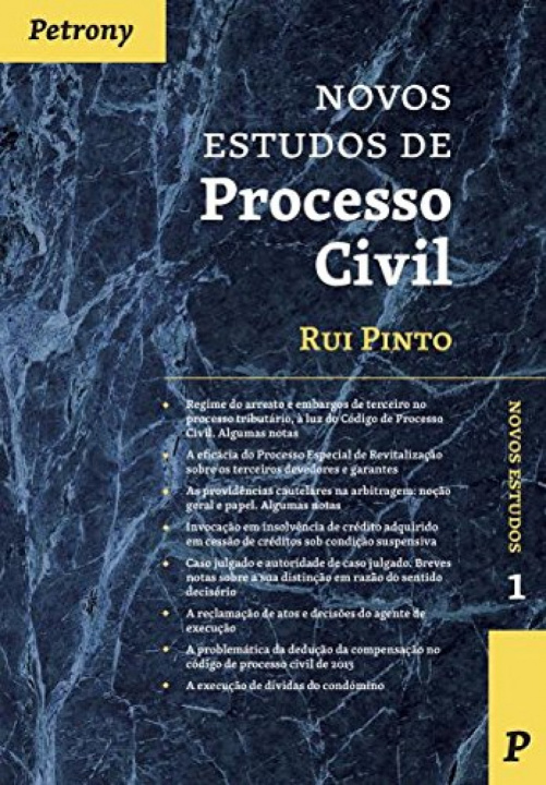 Könyv NOVOS ESTUDOS DE PROCESSO CIVIL RUI PINTO