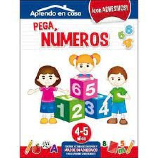 Knjiga Pega números +4 años APRENDO EN CASA 
