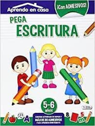 Książka PEGA ESCRITURA (5-6 AÑOS) APRENDO EN CASA 