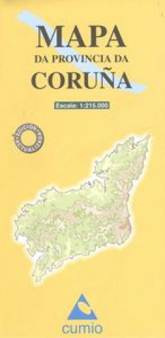 Carte Mapa provincia da Coruña 