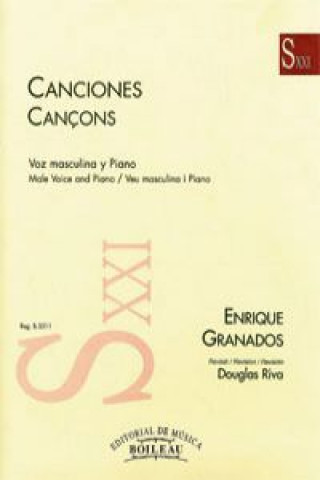 Libro Canciones/cançons voz masculina y piano ENRIQUE GRANADOS