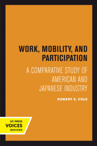 Knjiga Work, Mobility, and Participation Robert E. Cole