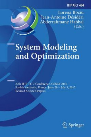 Knjiga System Modeling and Optimization Lorena Bociu